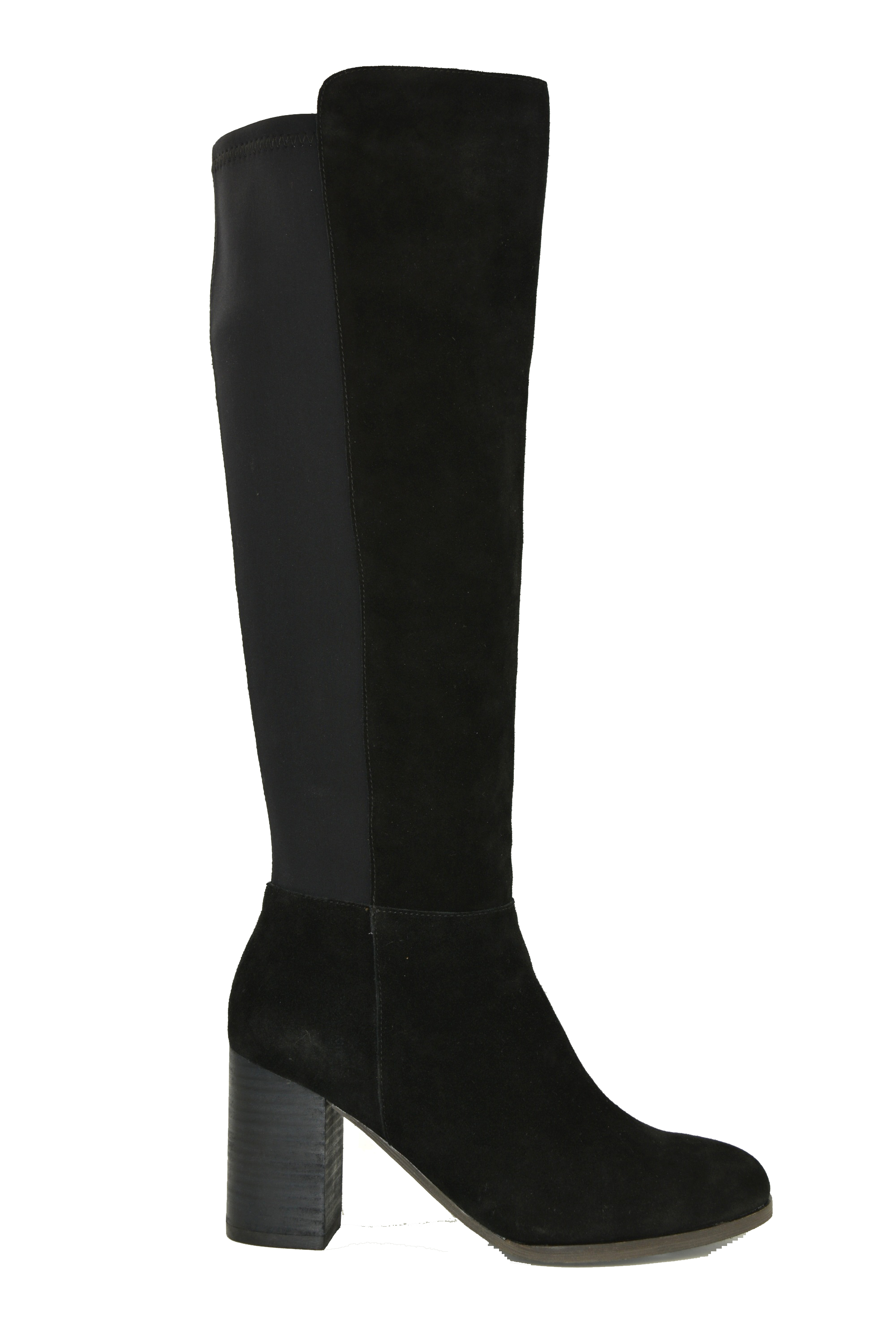 TRIBUTE-BLK SUEDE & BLK LYCRA